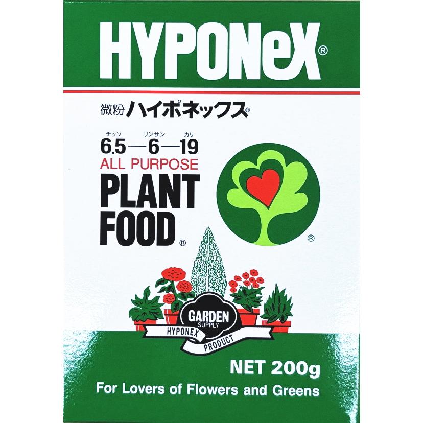 【ハイポネックス】微粉ハイポネックス 【肥料】N.6.5-P.6-K.19 NET200g
