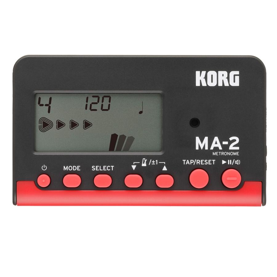 送料無料！ポストに投函・KORG MA-2-BKRD (ブラック・レッド) カード型 電子メトロノーム