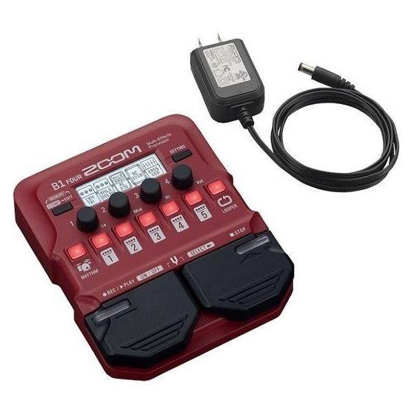 ZOOM B1 FOUR(純正ACアダプター/AD-16付) エフェクト＆アンプモデル、ルーパー、ドラムマシン