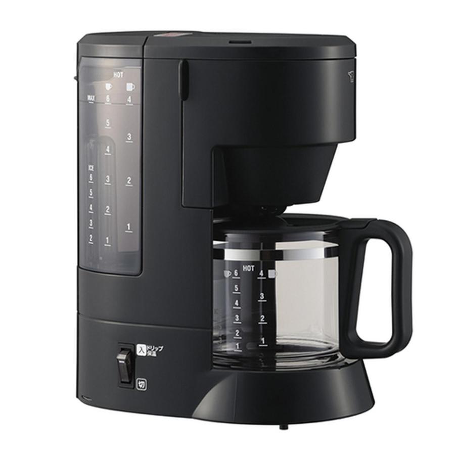 象印 コーヒーメーカー 6杯用 ブラック EC-MA60-BA