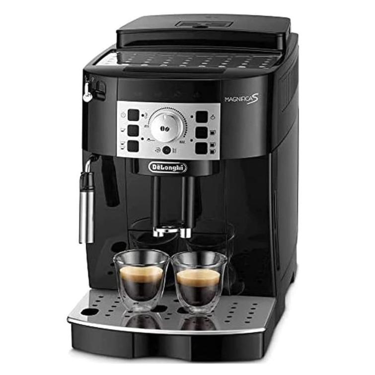 ★デロンギ DeLonghi 全自動コーヒーメーカー マグニフィカS ミルク泡立て 手動 ブラック ECAM22112B【コーヒーメーカー】【送料無料】
