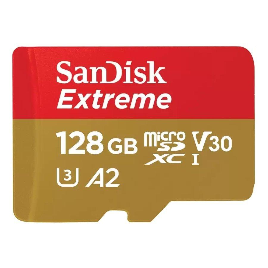 送料無料 SanDisk サンディスク microSDXC 128GB Extreme UHS-I U3 V30 A2 R:190MB/s W:90MB/s SDSQXAA-128G-GN6MN [海外リテール品]