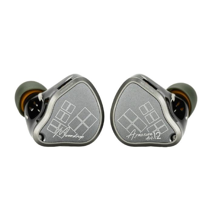 水月雨 (MOONDROP) Armature Art 12【MD-IEM-086】有線 イヤホン カナル型 密閉型 耳掛け式 シュア掛け リケーブル対応 IEM 2pin  3.5/4.4mm スイゲツアメ