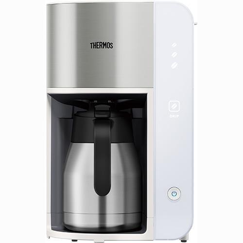 【長期保証付】サーモス(THERMOS) ECK-1000-WH ホワイト 真空断熱ポットコーヒーメーカー 1L