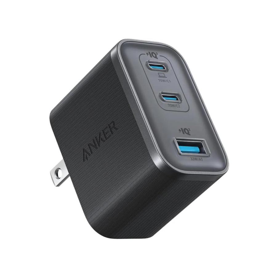 A121AN11 急速充電器 Anker Nano Charger (70W、3Ports) ブラック A121A...