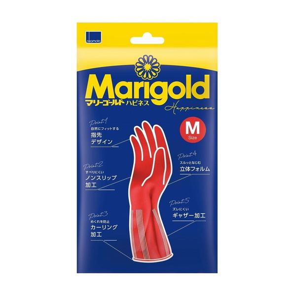 (まとめ買い×10個セット)オカモト マリーゴールド ハピネス M ゴム手袋 (送料無料)