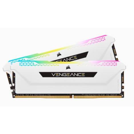Corsair 32GB(2x16GB) DDR4 3200MHz(PC4-25600) DIMM VENGEANCE RGB PRO SL White for AMD &amp; Intel｜CMH32GX4M2E3200C16W