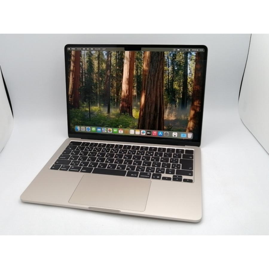 【中古】Apple MacBook Air 13インチ (M4,2025) M4(CPU:10C/GPU:10C) 16GB/512GB スターライト MW103J/A【ECセンター】保証期間１ヶ月【ランクA】