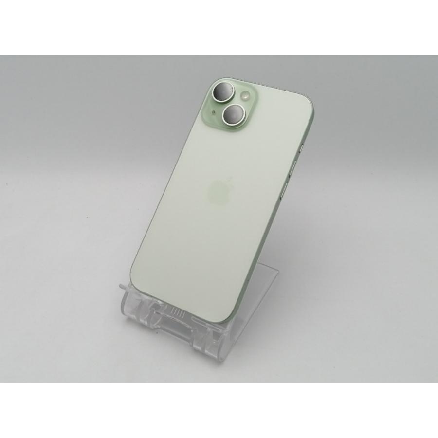 【中古】Apple SoftBank 【SIMフリー】 iPhone 15 128GB グリーン MTMM3J/A【ECセンター】保証期間１ヶ月【ランクA】