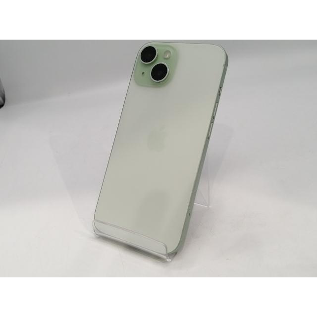 【中古】Apple au 【SIMフリー】 iPhone 15 128GB グリーン MTMM3J/A【浜松駅前】保証期間１ヶ月【ランクB】