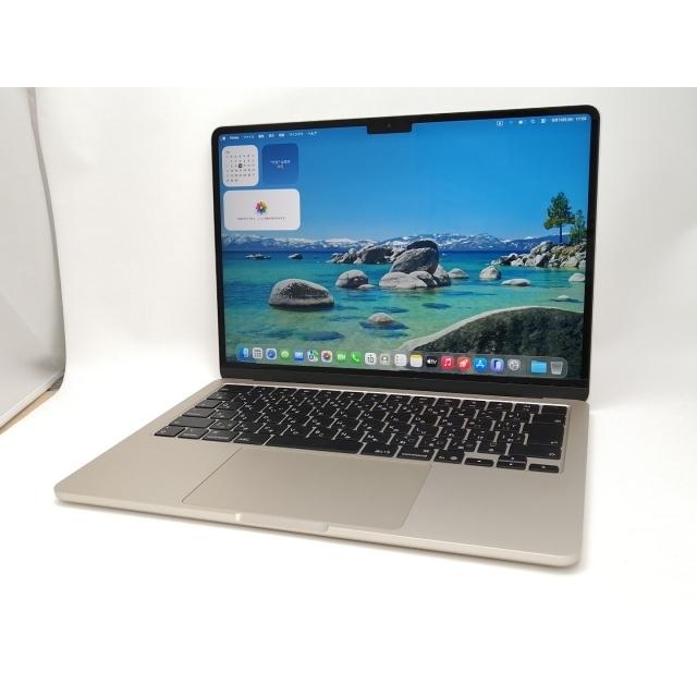 【中古】Apple MacBook Air 13インチ (M4,2025) M4(CPU:10C/GPU:8C) 16GB/256GB スターライト MW0Y3J/A【新宿2】保証期間１ヶ月【ランクA】