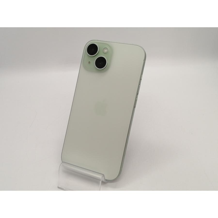 【中古】Apple docomo 【SIMフリー】 iPhone 15 128GB グリーン MTMM3J/A【吉祥寺】保証期間１ヶ月【ランクA】