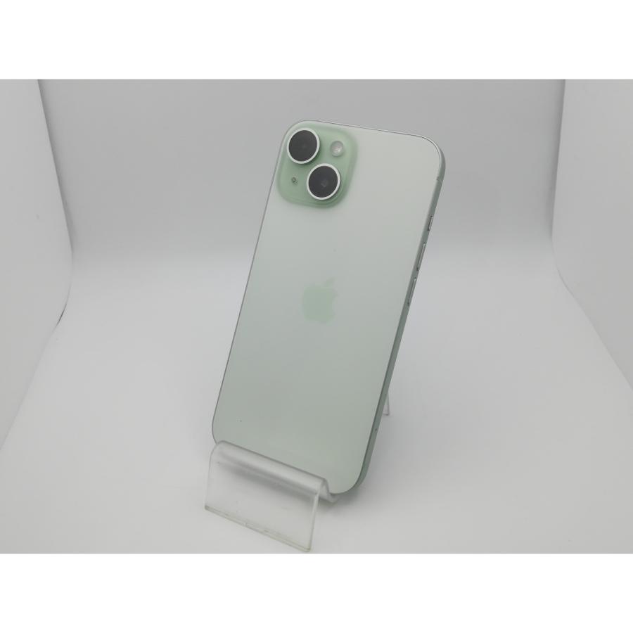 【中古】Apple docomo 【SIMフリー】 iPhone 15 128GB グリーン MTMM3J/A【新橋烏森通り】保証期間１ヶ月【ランクA】