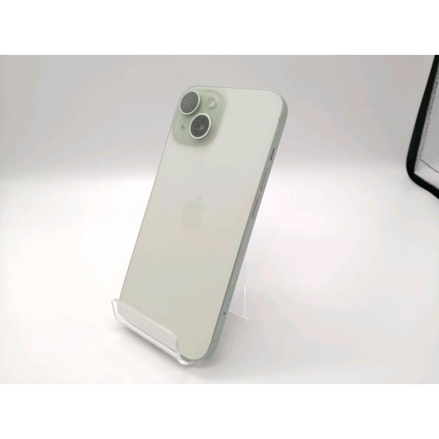 【中古】Apple docomo 【SIMフリー】 iPhone 15 128GB グリーン MTMM3J/A【スマーク伊勢崎】保証期間１ヶ月【ランクA】