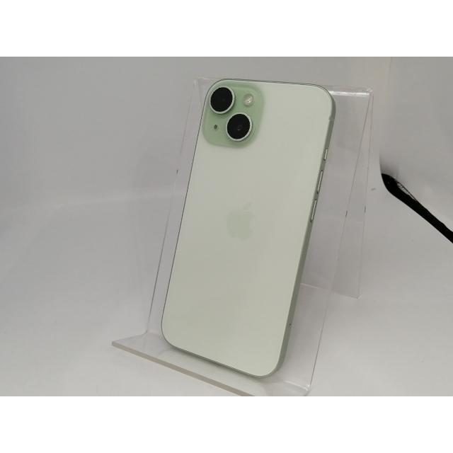 【中古】Apple docomo 【SIMフリー】 iPhone 15 128GB グリーン MTMM3J/A【熊本】保証期間１ヶ月【ランクA】