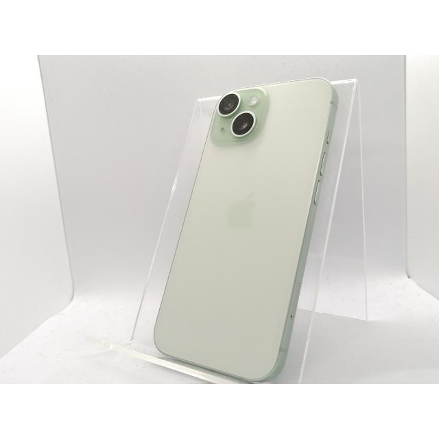 【中古】Apple SoftBank 【SIMフリー】 iPhone 15 128GB グリーン MTMM3J/A【吉祥寺】保証期間１ヶ月【ランクB】