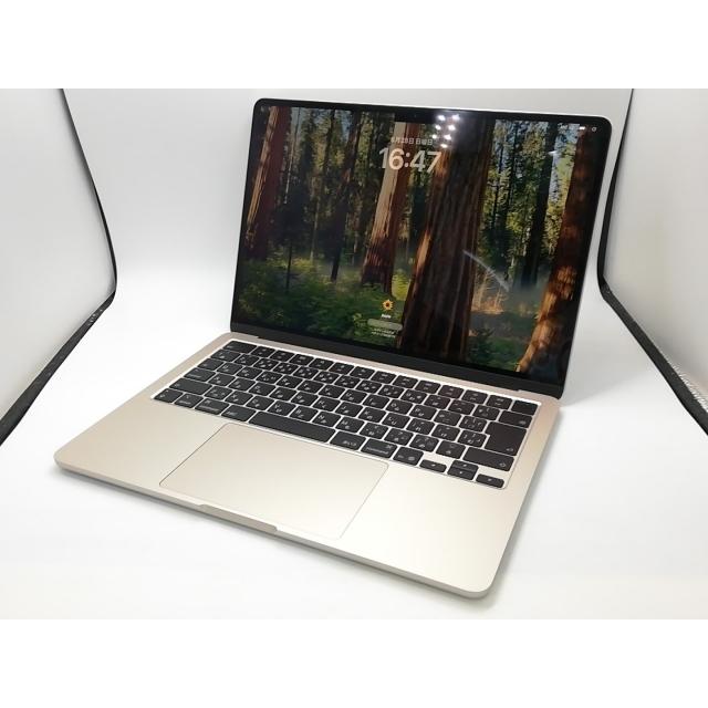 【中古】Apple MacBook Air 13インチ (M4,2025) M4(CPU:10C/GPU:10C) 16GB/512GB スターライト MW103J/A【鹿児島中町】保証期間１ヶ月【ランクA】