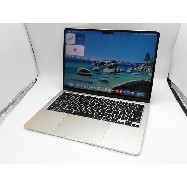 【中古】Apple MacBook Air 13インチ (M4,2025) M4(CPU:10C/GPU:8C) 16GB/256GB スターライト MW0Y3J/A【福岡天神】保証期間１ヶ月【ランクA】