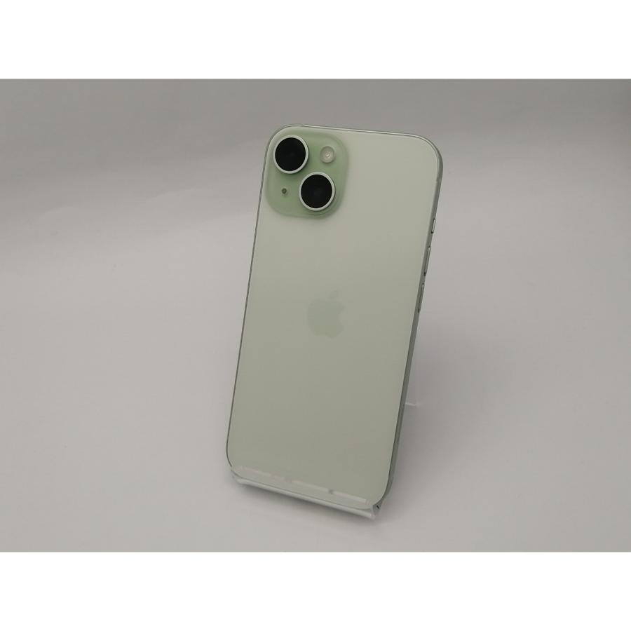 【中古】Apple docomo 【SIMフリー】 iPhone 15 128GB グリーン MTMM3J/A【広島本通】保証期間１ヶ月【ランクA】