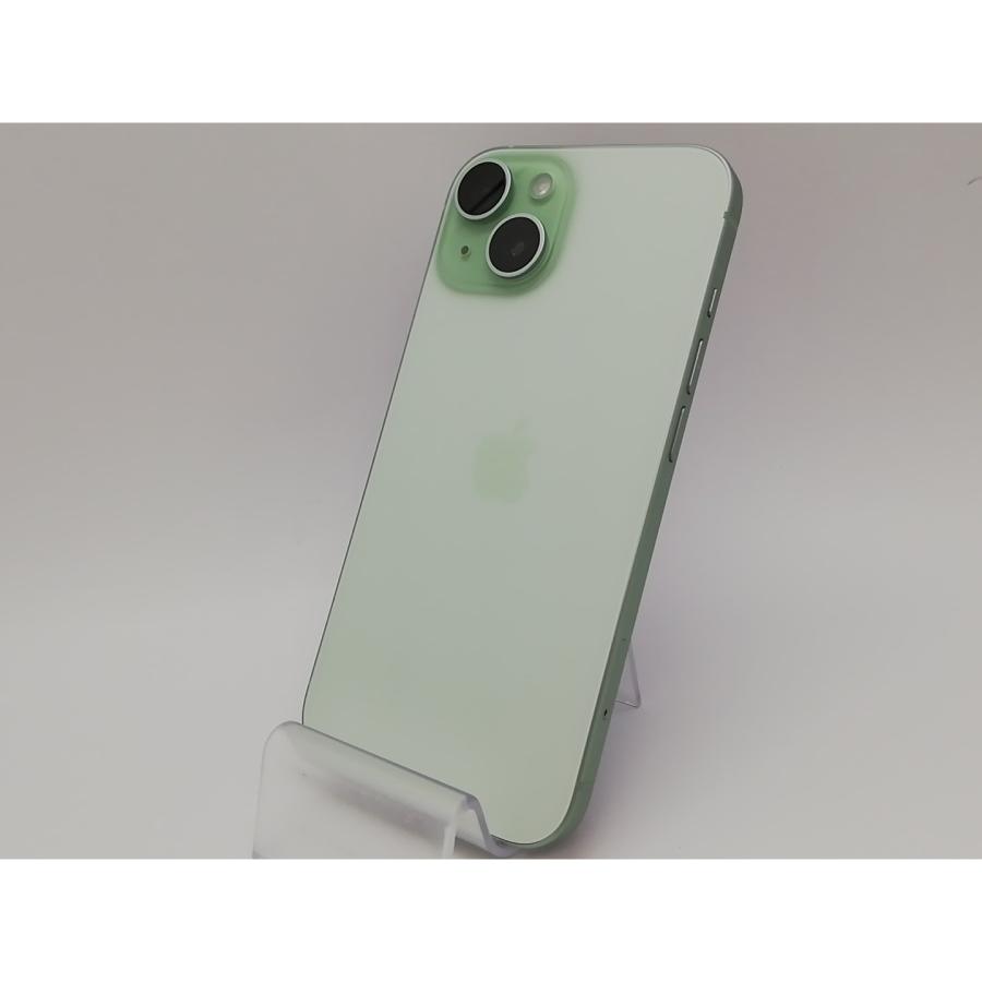 【中古】Apple docomo 【SIMフリー】 iPhone 15 128GB グリーン MTMM3J/A【府中ル・シーニュ】保証期間１ヶ月【ランクA】