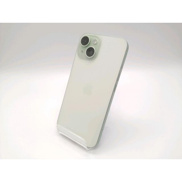 【中古】Apple docomo 【SIMフリー】 iPhone 15 128GB グリーン MTMM3J/A【スマーク伊勢崎】保証期間１ヶ月【ランクA】