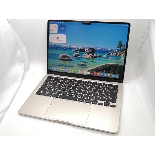 【中古】Apple MacBook Air 13インチ (M4,2025) M4(CPU:10C/GPU:8C) 16GB/256GB スターライト MW0Y3J/A【秋葉2号】保証期間１ヶ月【ランクA】