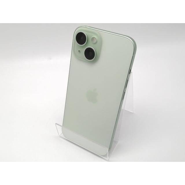【中古】Apple SoftBank 【SIMフリー】 iPhone 15 128GB グリーン MTMM3J/A【博多】保証期間１ヶ月【ランクA】