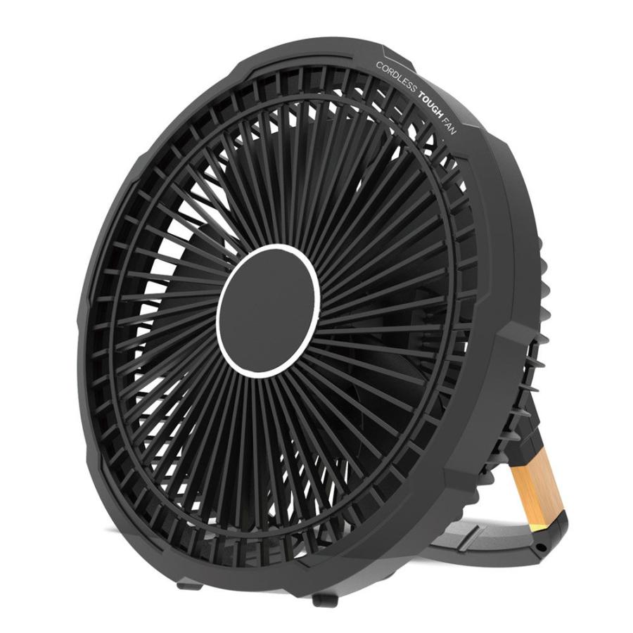 トップランド (扇風機)卓上扇 (ブラック) TOPLAND コードレスタフFAN SF-TF10-BK 返品種別A