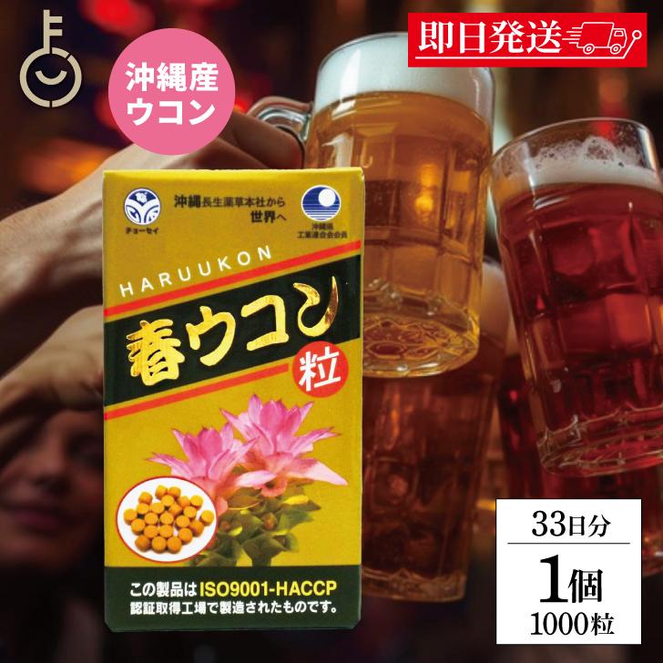 沖縄長生薬草本社 春ウコン 1000粒 1個 約33日分 ウコン粒 健康食品 健康サプリ うこん 春ウコン うこん ウコンサプリ ウコンサプリメント 濃縮エキス 爆買