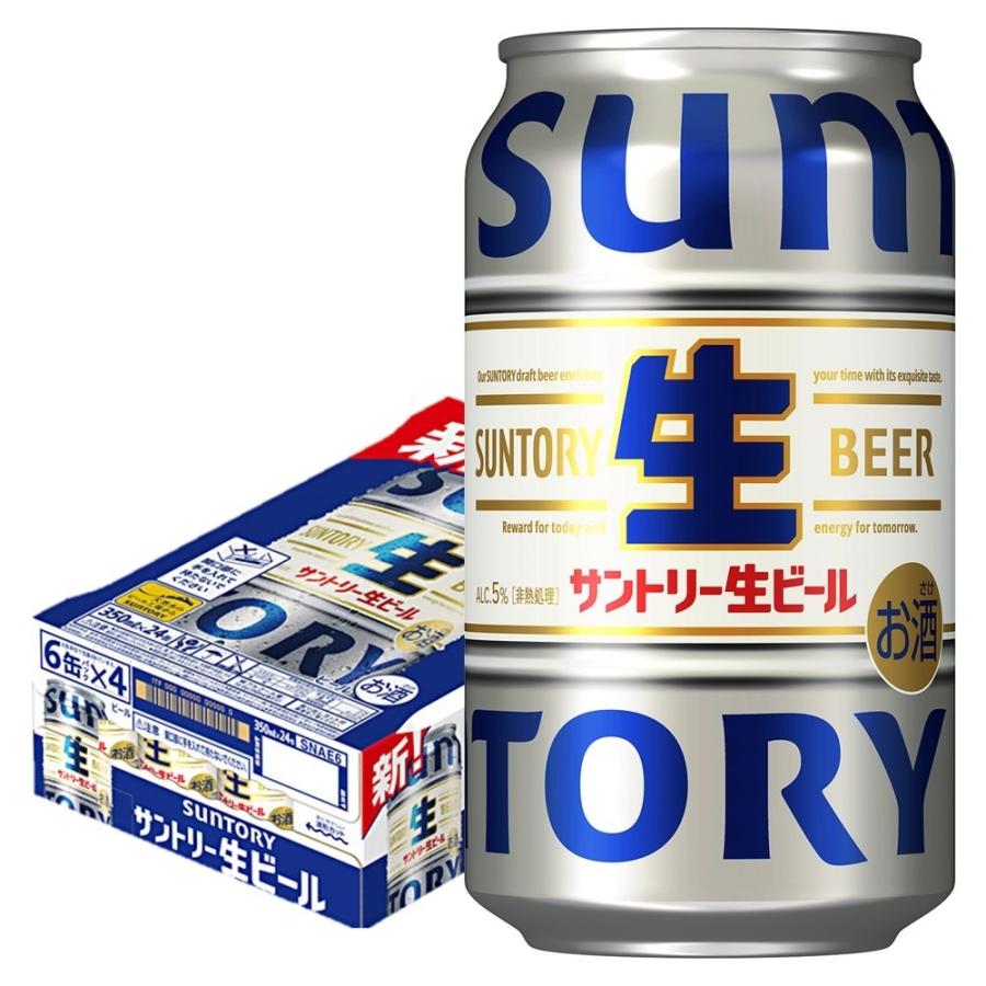 あすつく 送料無料 サントリー 生ビール 350ml×1ケース/24本 サン生 YTR