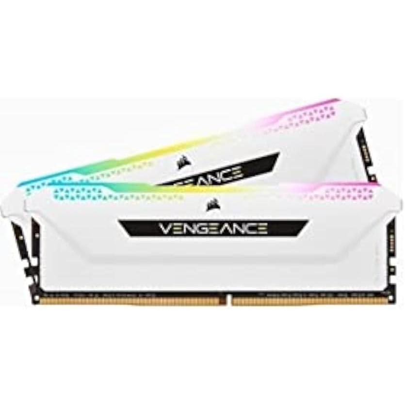 Corsair VENGEANCE RGB PRO SL DDR4-3200MHz デスクトップPC用メモリ 32GB 16GB x 2 White CMH32GX4M2E3200C16W