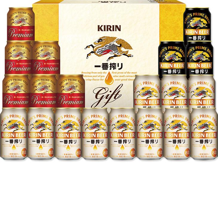 お中元　ギフト　キリンビール 一番搾り３種飲みくらべセットプレミアム・黒ビール入り Ｋ−ＩＰＦ５（250_26夏）