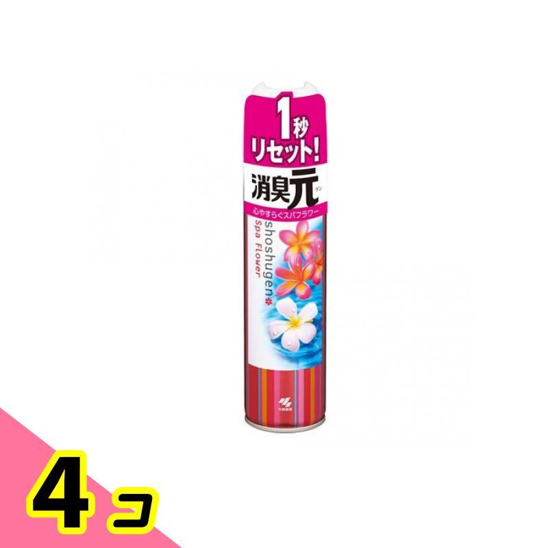トイレの消臭元スプレー 消臭・芳香剤 心やすらぐスパフラワー 280mL 4個セット