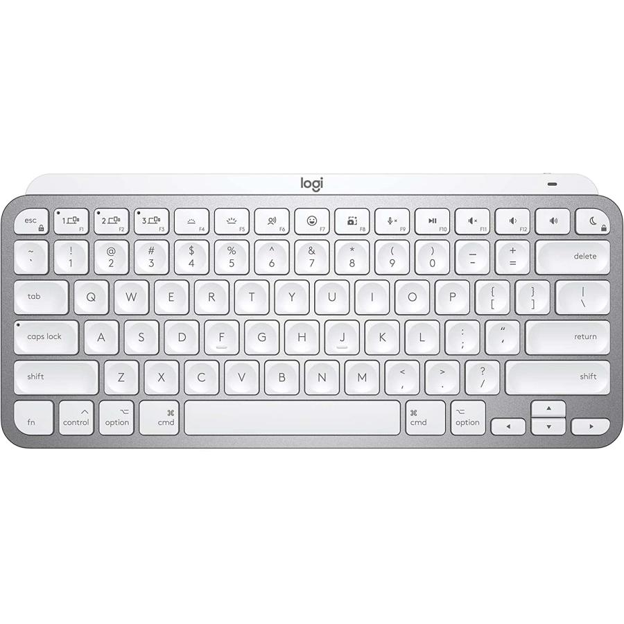 Logicool MX KEYS mini for mac KX700MPG ミニマリスト ワイヤレス イルミネイテッド キーボード US配列 ペイルグレー 充電式 小型 薄型