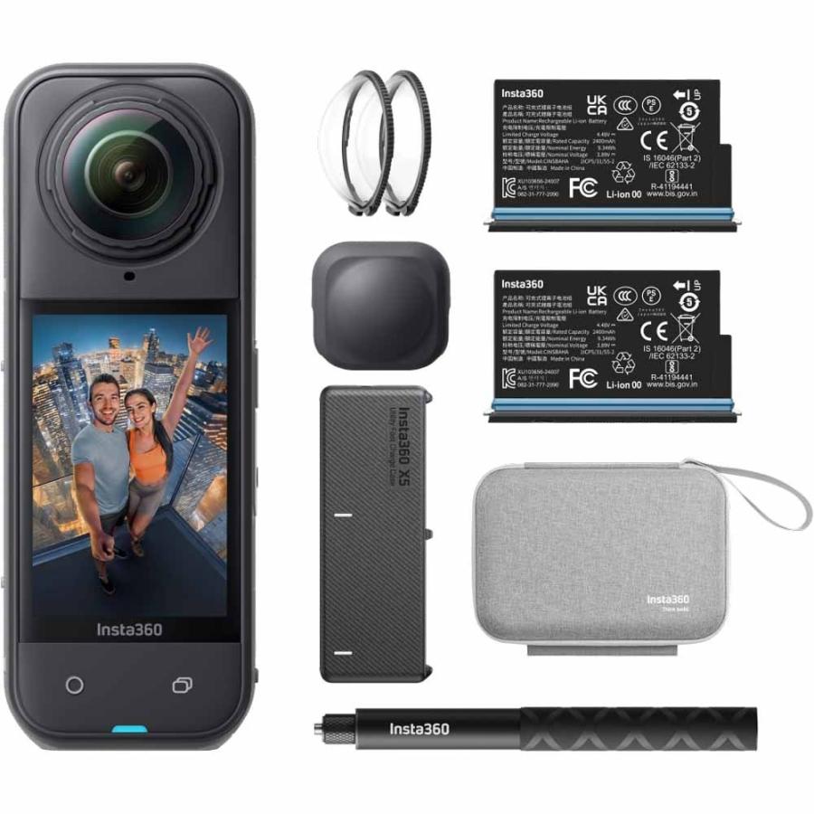 Insta360　アクションカメラ　Insta360 X5 エッセンシャルキット【CINSAAHA-X504】ブラック