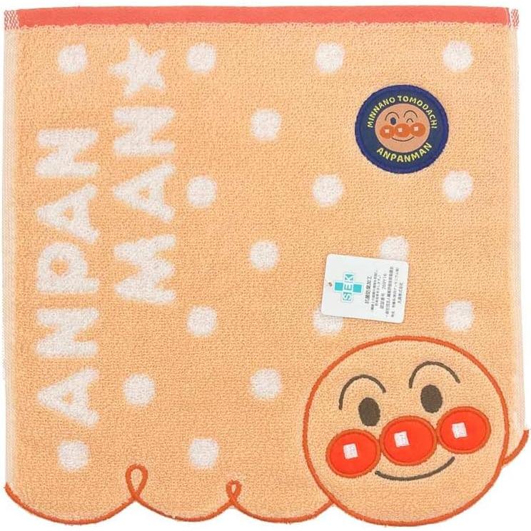 丸眞 ミニタオル こんにちは！アンパンマン  ハンカチ キャラクター かわいい キッズ 抗菌防臭 綿100％ プレゼント
