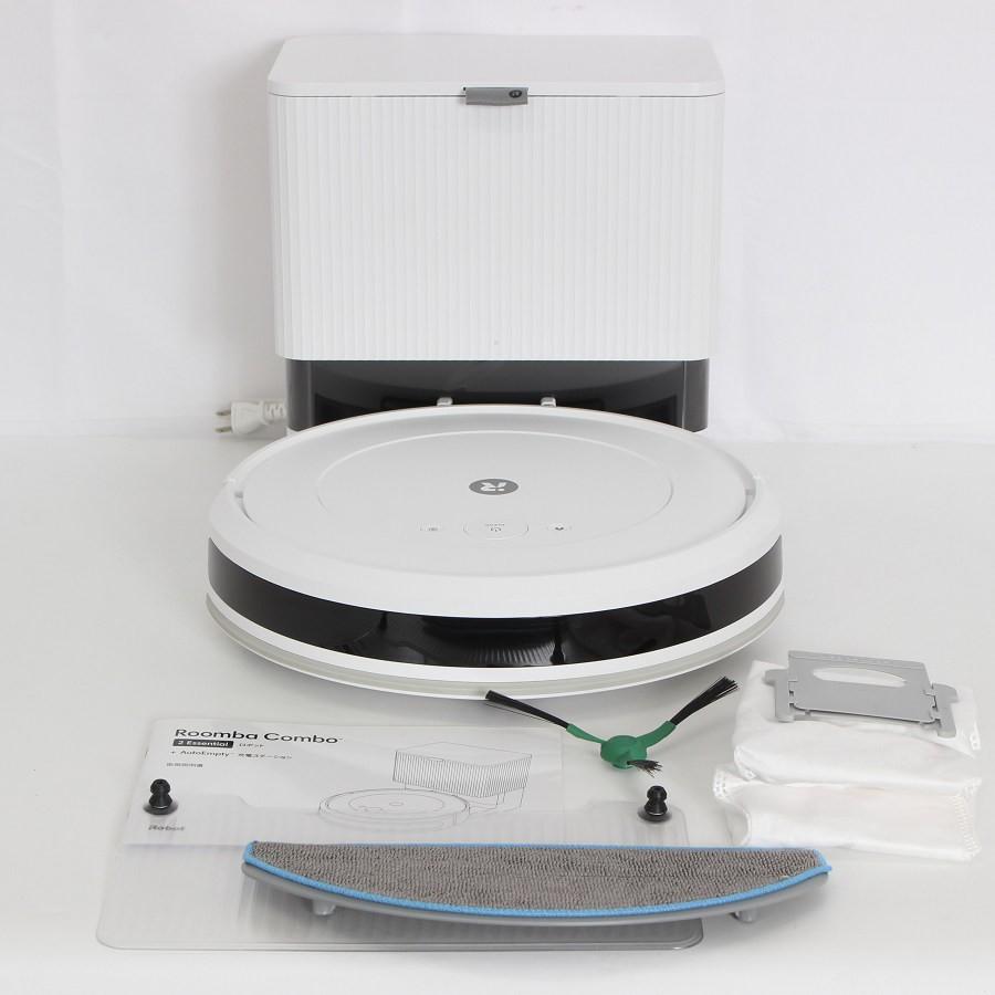 ボーナスストア+5％【美品】iRobot ルンバ コンボ 2 Essential robot +AutoEmpty 充電ステーション Y051260 ホワイト ロボット掃除機 アイロボット 本体