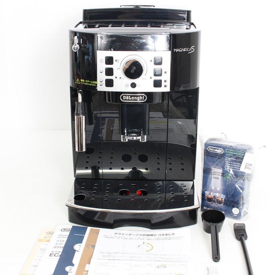 ボーナスストア+5％【美品】デロンギ マグニフィカS ECAM22112B ブラック 全自動エスプレッソマシン コーヒーメーカー DeLonghi 本体