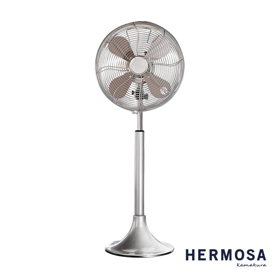 RETRO FAN FLOOR レトロファン フロア シルバー SILVER / 扇風機 / サーキュレーター / フロアファン / HERMOSA