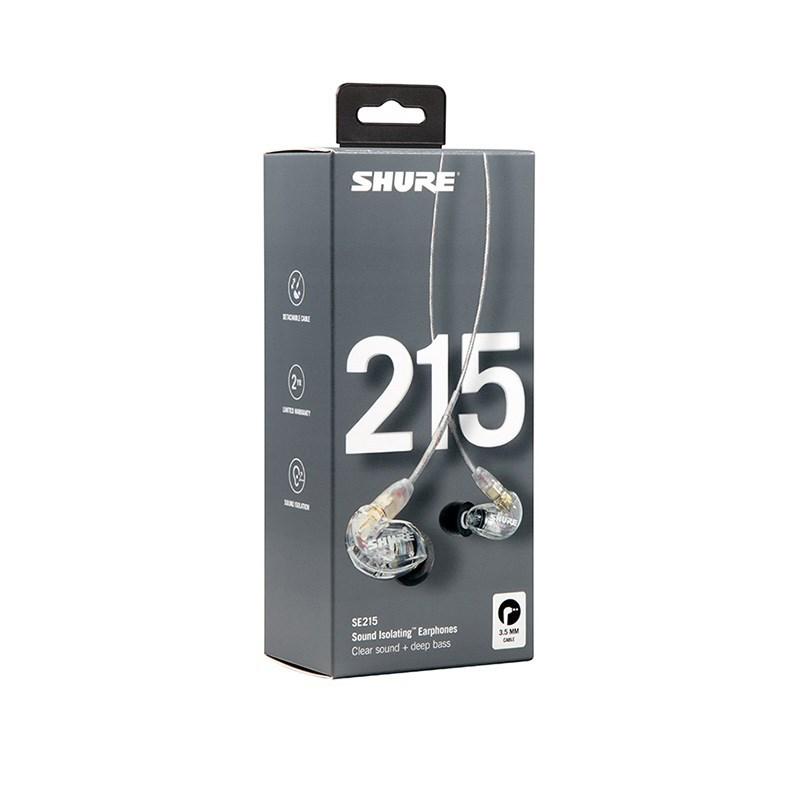 SHURE SE215-CL-A(クリア)(SE215CL-A)(国内正規品2年保証)(有線イヤフォン)(シュア)
