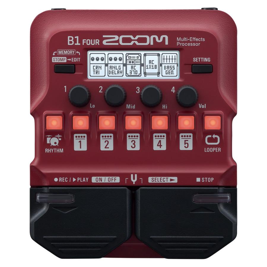 ZOOM ズーム B1 FOUR Multi-Effects Processor ベース用マルチエフェクター