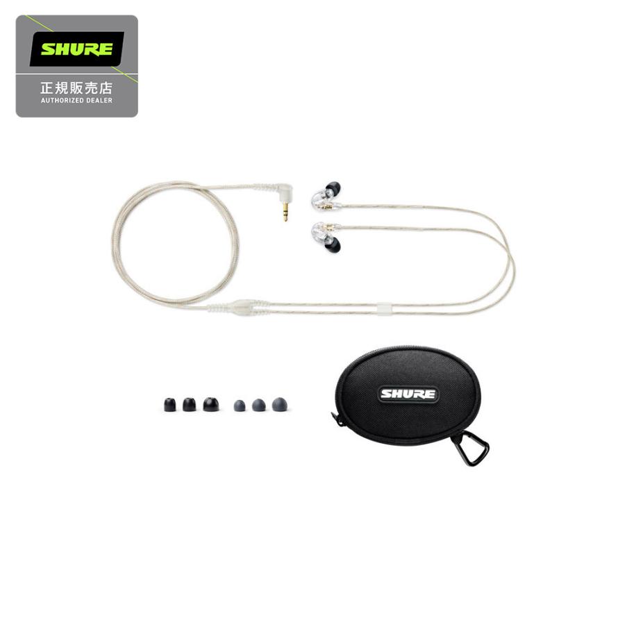 SHURE シュア SE215(クリア)+ ストレートケーブル イヤホン SE215-CL-A〔イオンモール幕張新都心店〕国内正規品