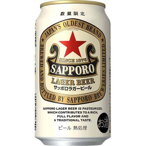 サッポロ ラガービール 缶 (  350ml×24本入 )/ サッポロビール ( ビール 赤星 )