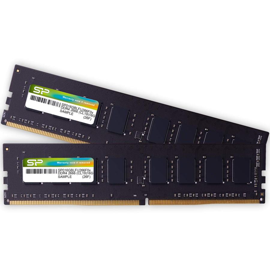 シリコンパワー デスクトップPC用 メモリ DDR4 3200 PC4-25600 16GB x 2枚 (32GB