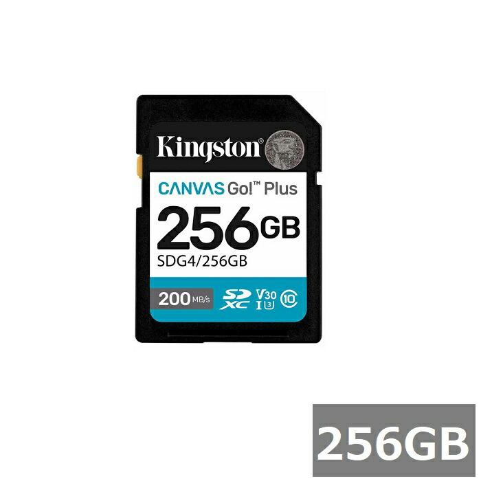 キングストン SDカード SDXC SDG4 256GB Canvas Go! Plus Kingston SDXCカード SDカード UHS-I カメラ スマホ 並行輸入品