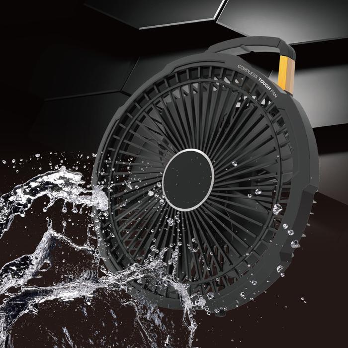 トップランド SF TF10BK コードレス扇風機 タフFAN 防塵 防水 耐衝撃 屋外使用に最適 SFTF10BK