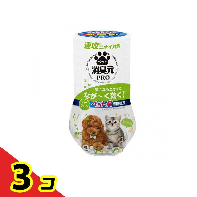 消臭元PRO(プロ) ペット ティーグリーン 400mL  3個セット