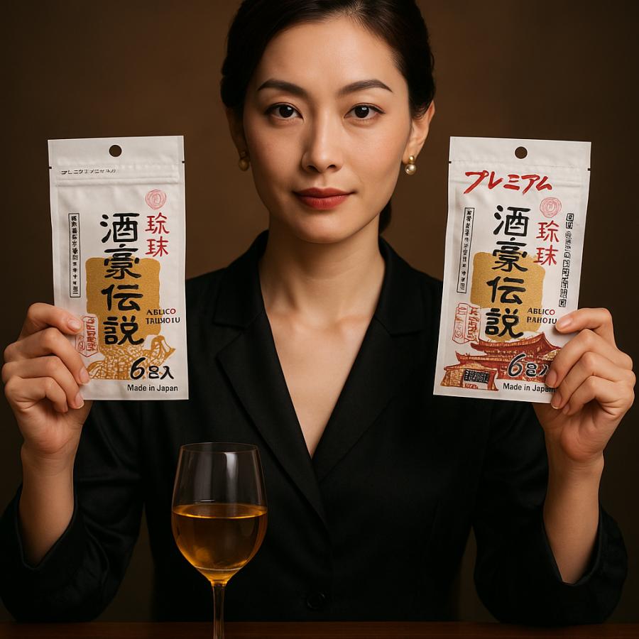 ウコン28％増量 プレミアム琉球酒豪伝説１袋（6包入）・元祖琉球酒豪伝説1袋（6包入り）計２袋お試しセット 爆買