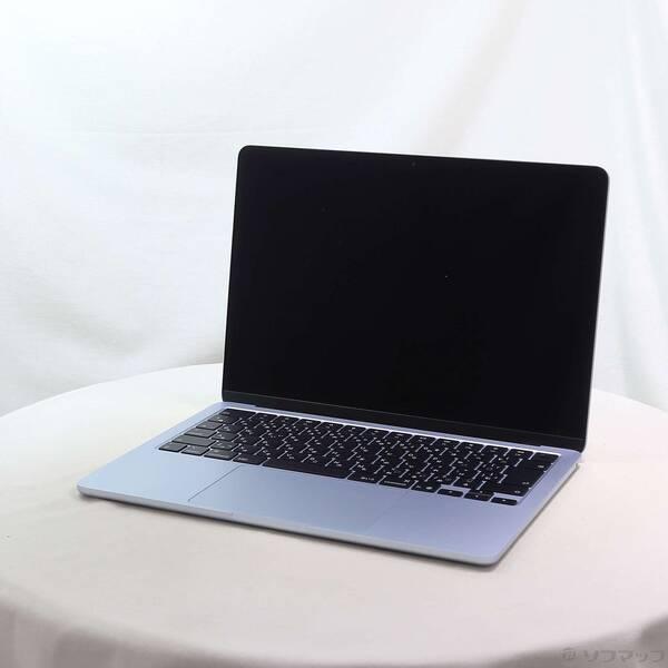 〔中古〕Apple(アップル) MacBook Air 13.6-inch Early-2025 MC6T4J／A Apple M4 10コアCPU_8コアGPU 16GB SSD256GB スカイブルー 〔26.3 Tahoe〕〔269-ud〕