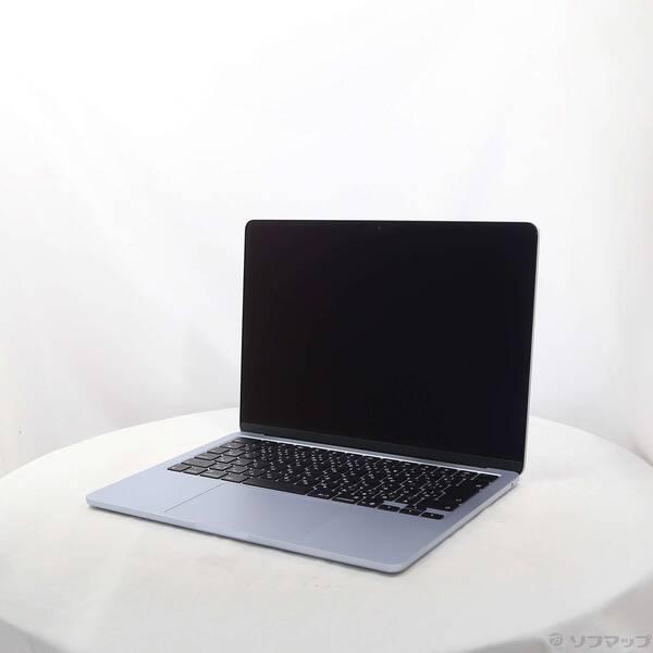 〔中古〕Apple(アップル) MacBook Air 13.6-inch Early-2025 MC6T4J／A Apple M4 10コアCPU_8コアGPU 16GB SSD256GB スカイブルー 〔26.3 Tahoe〕〔196-ud〕